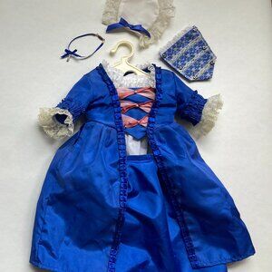 American Girl Doll (Pleasant Company) Felicity Blue Taffeta Christmas Gown - RET